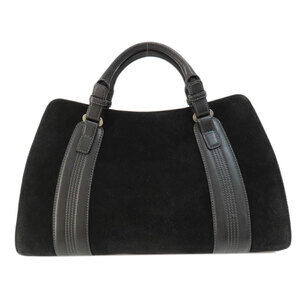 Loewe handbag suede Black logo